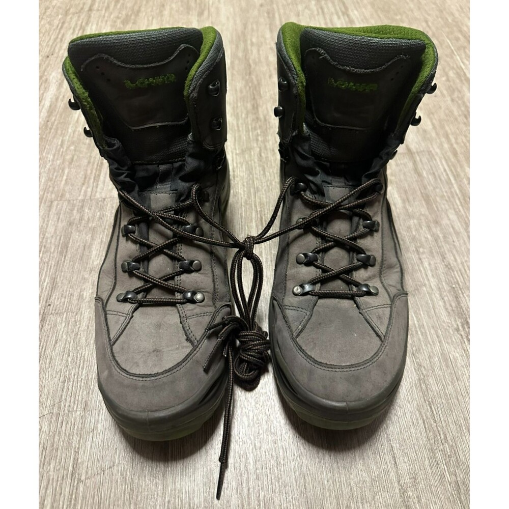 Lowa Renegade Gore-Tex GTX Mid Waterproof Olive Hiking Boots Mens 14 Vibram Sole
